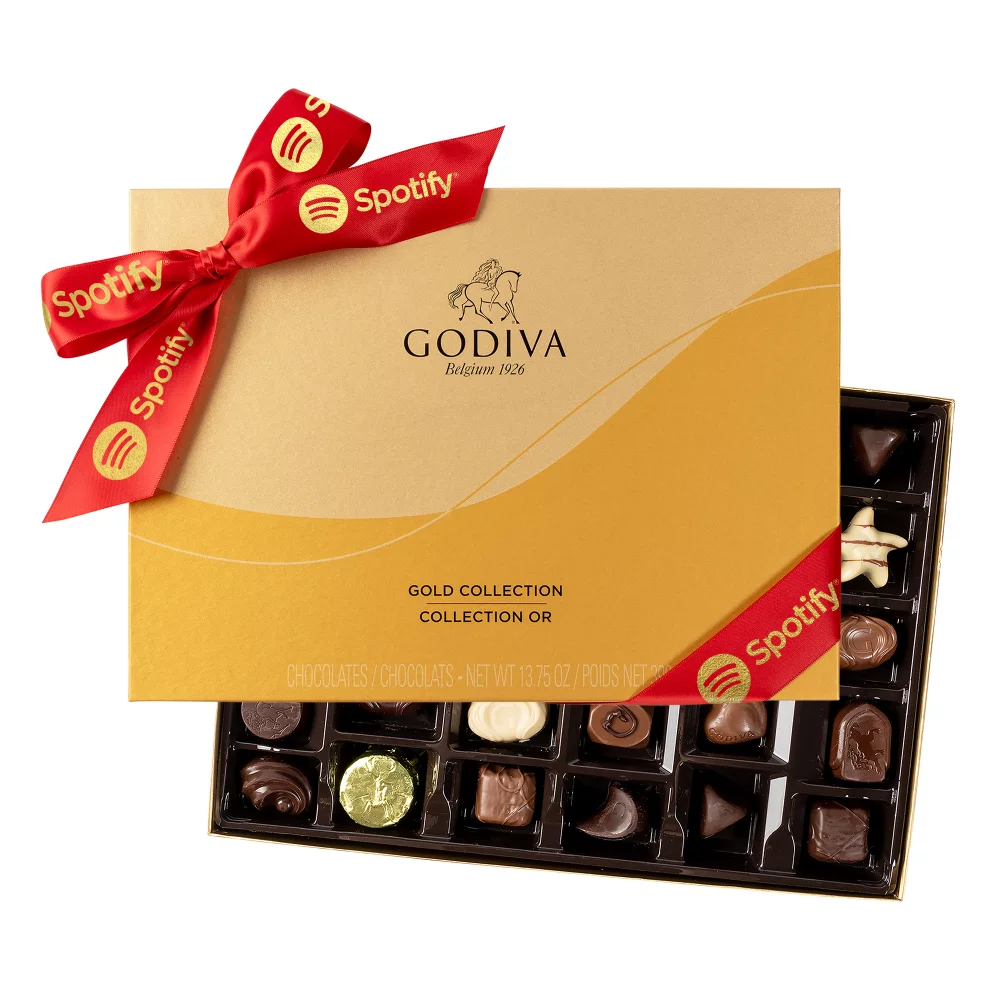 Boîte assortie Godiva Ballotin Gold de 36 pièces