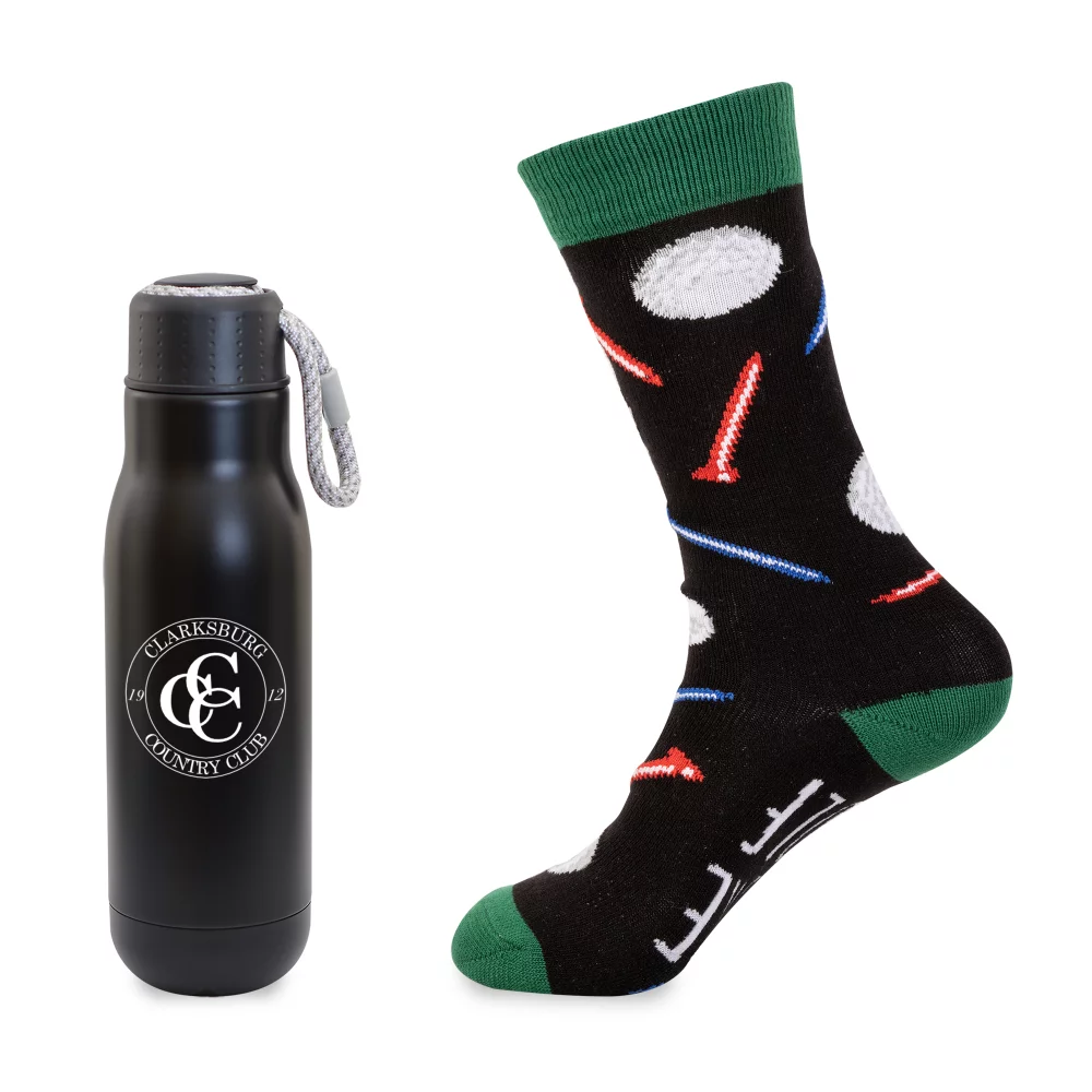 Less Work, More Golf Bottle Gift Set