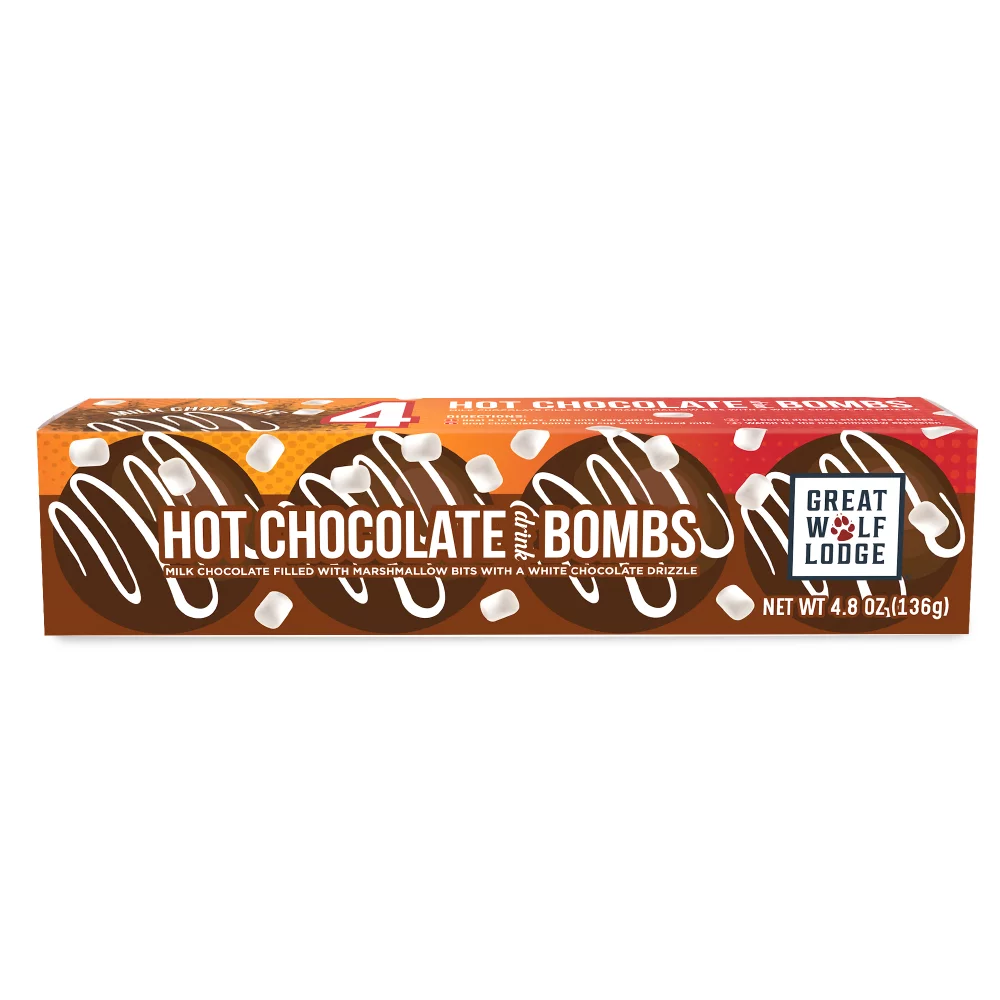 Hot Chocolate Bomb 4 Pack in Full Color Gift Box