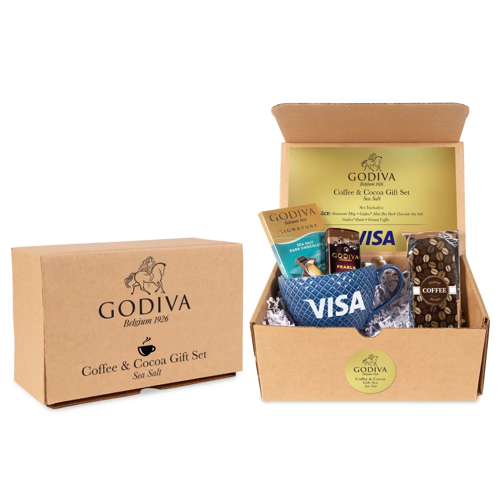 Ensemble cadeau Godiva Café et Cacao - Sel de mer