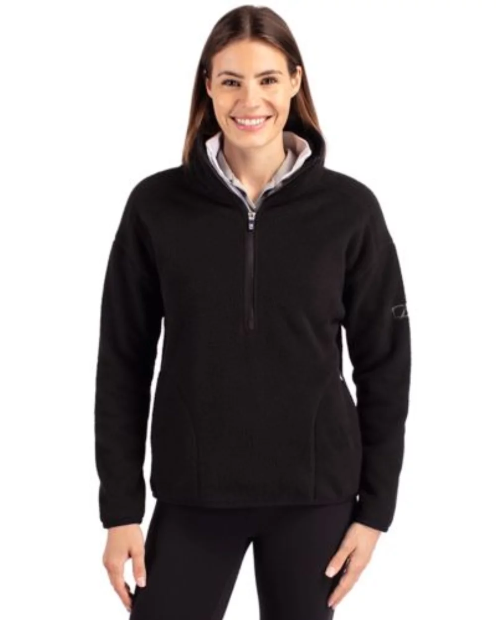 Cutter & Buck Cascade Eco Sherpa Womens Fleece Pullover Jacket