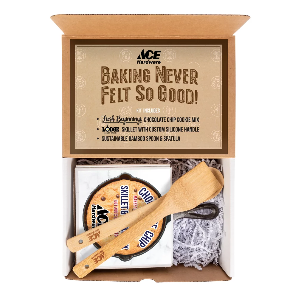 Fresh Beginnings Skillet Cookie Kit with Bamboo Cooking Utensils