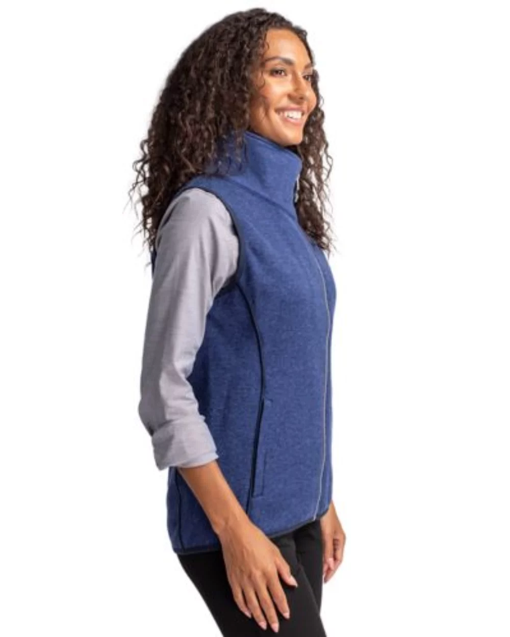 Gilet zippé pour femme en tricot Cutter & Buck Mainsail