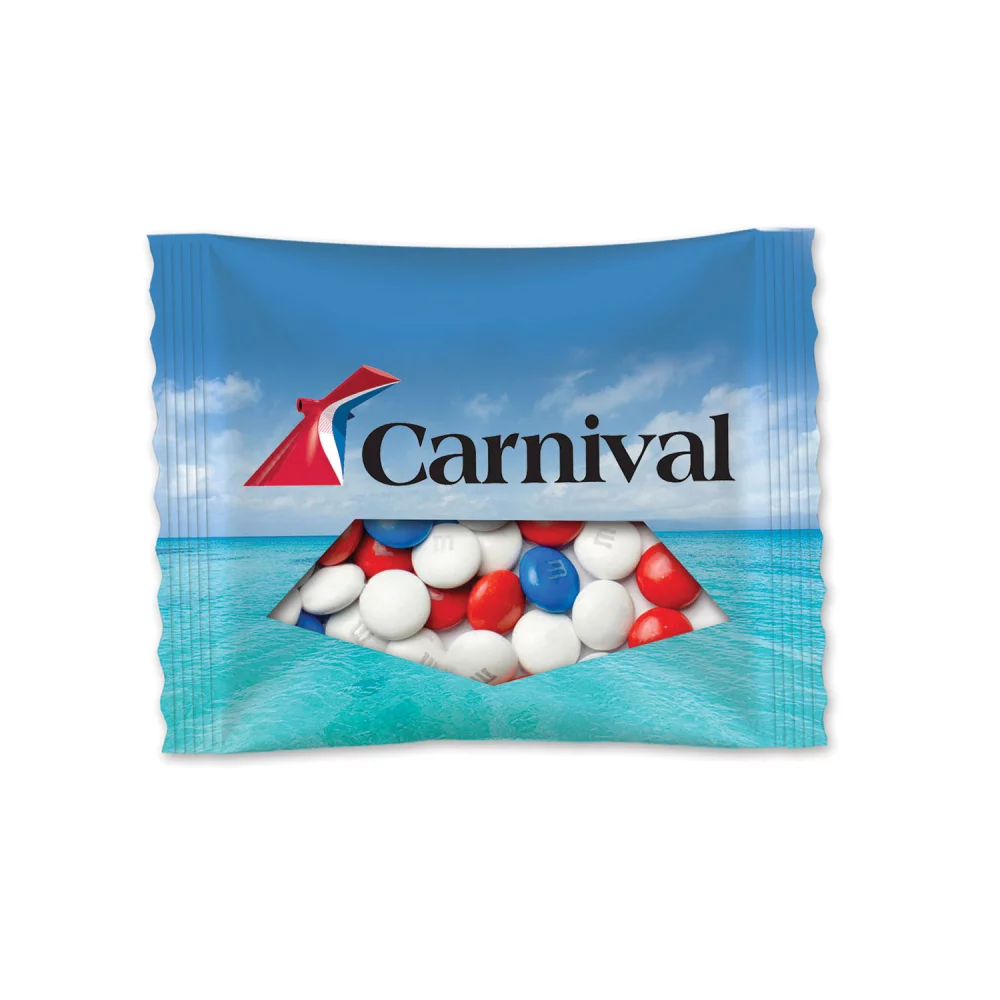 Paquet promotionnel de M&M'S® Color Choice de 3/4 oz en couleurs vives.