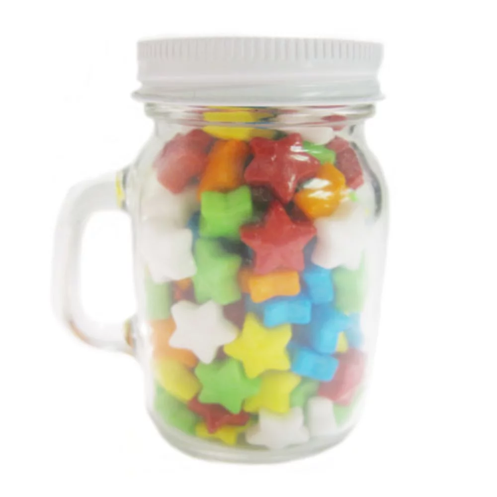 Pots mini Mason en verre de 3,25 oz avec Starzmania