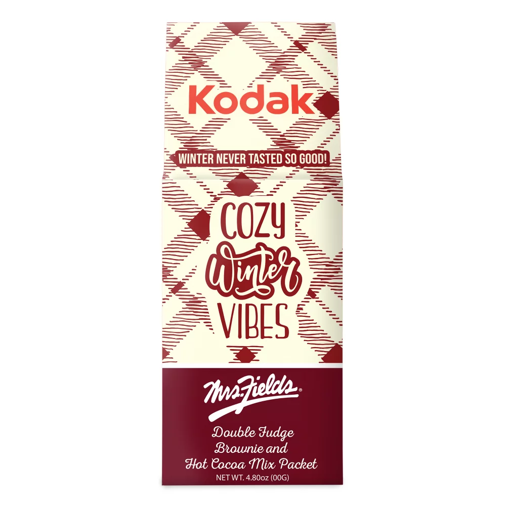 Mrs. Fields Brownie and Hot Cocoa in Gable Box