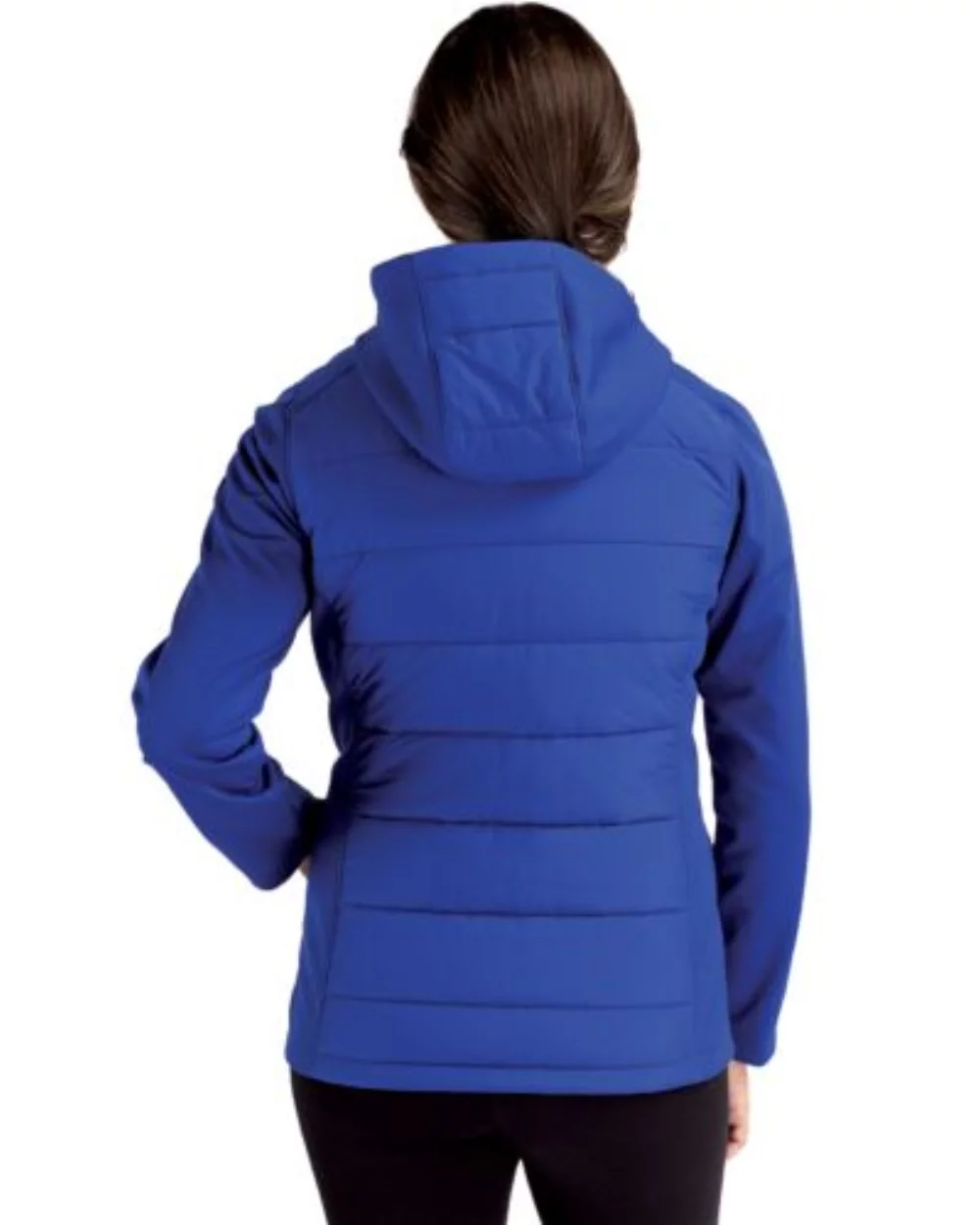 Cutter & Buck Evoke Hybrid Eco Softshell Recycled Full Zip Womens Hooded Jacket