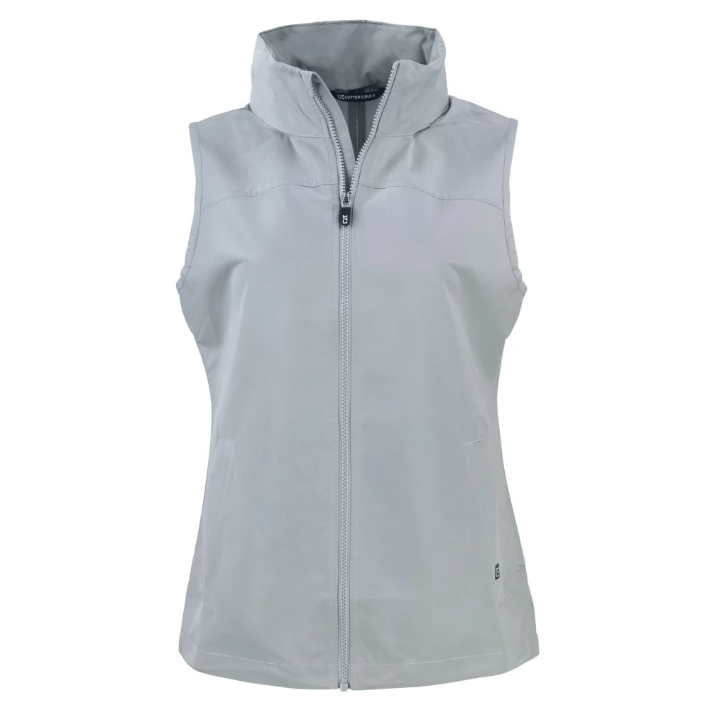 Gilet pour femme Cutter & Buck Charter Eco Recycled à fermeture éclair intégrale