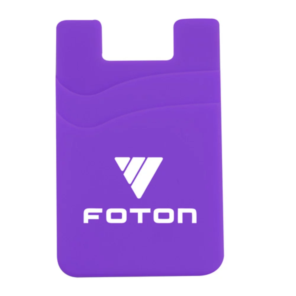 Portefeuille de téléphone en silicone à double poche