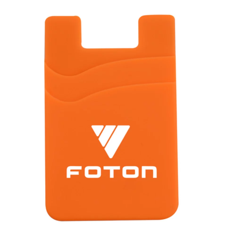 Portefeuille de téléphone en silicone à double poche