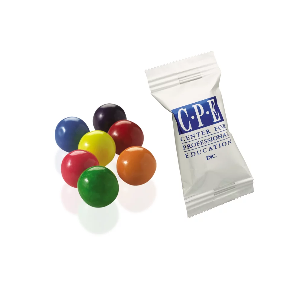Chewing-gum arc-en-ciel emballé individuellement