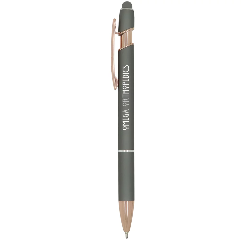 Stylo stylet Ultima avec accents en or rose