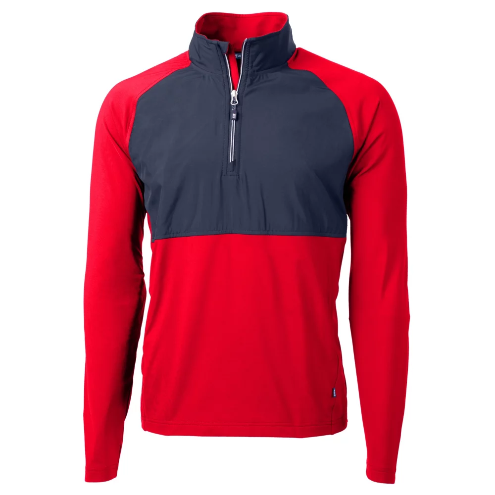 Cutter & Buck Adapt Eco Knit Hybrid Recycled Mens Quarter Zip