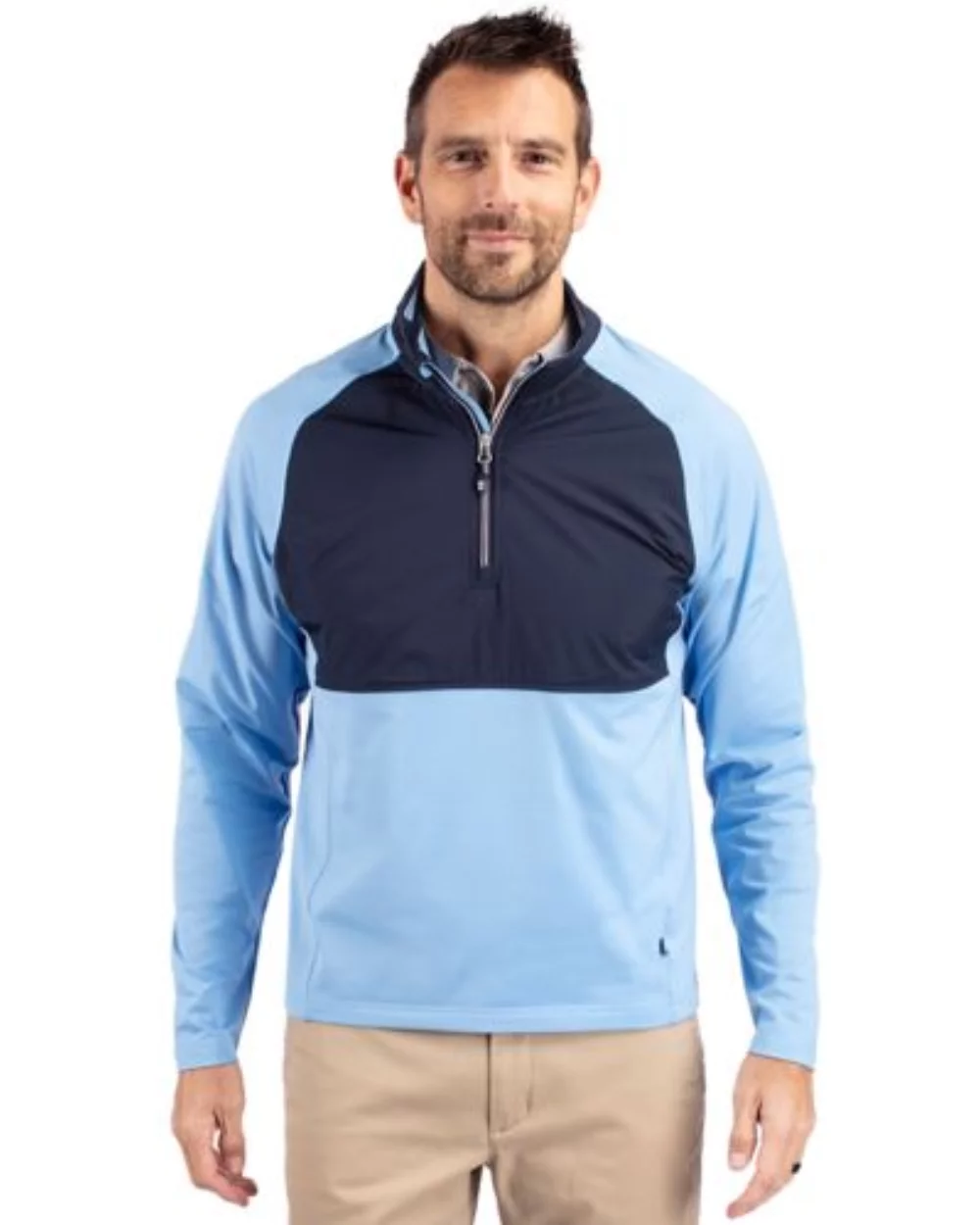 Cutter & Buck Adapt Eco Knit Hybrid Recycled Mens Quarter Zip