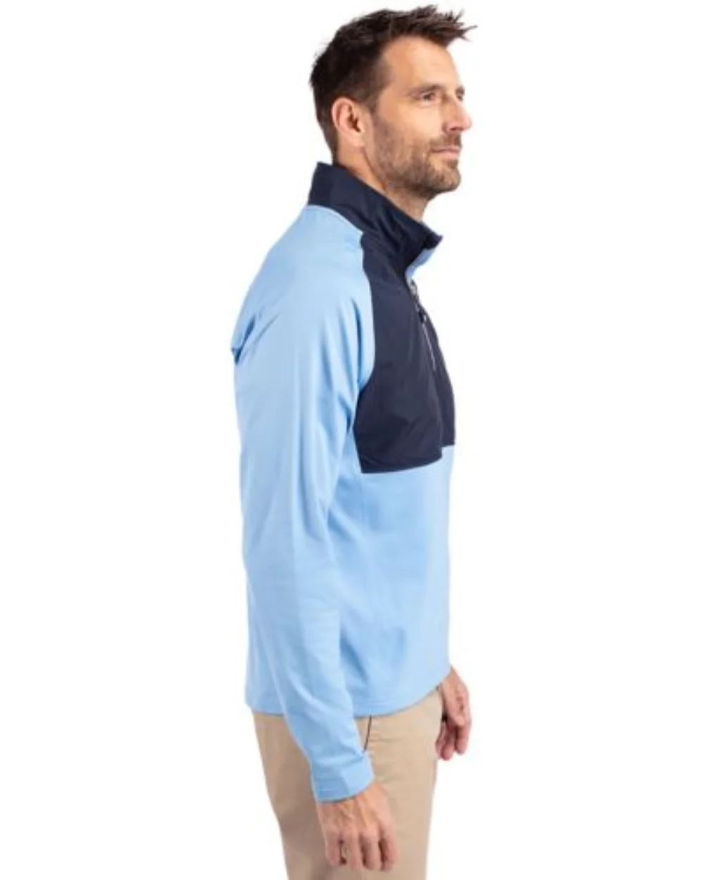 Cutter & Buck Adapt Eco Knit Hybrid Recycled Mens Quarter Zip