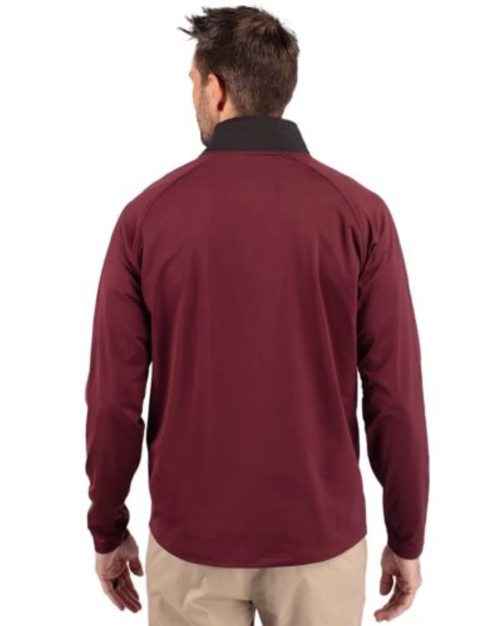 Cutter & Buck Adapt Eco Knit Hybrid Recycled Mens Quarter Zip