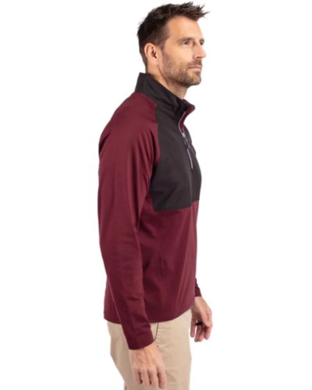 Cutter & Buck Adapt Eco Knit Hybrid Recycled Mens Quarter Zip