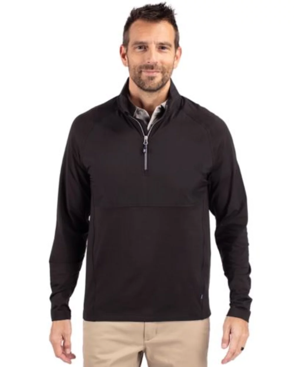 Cutter & Buck Adapt Eco Knit Hybrid Recycled Mens Quarter Zip