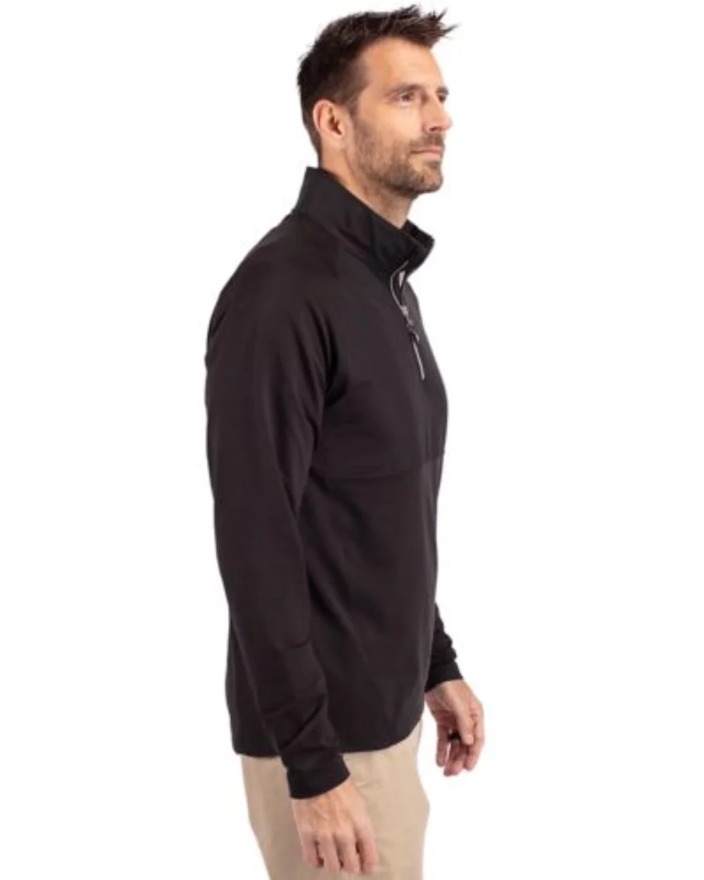Cutter & Buck Adapt Eco Knit Hybrid Recycled Mens Quarter Zip