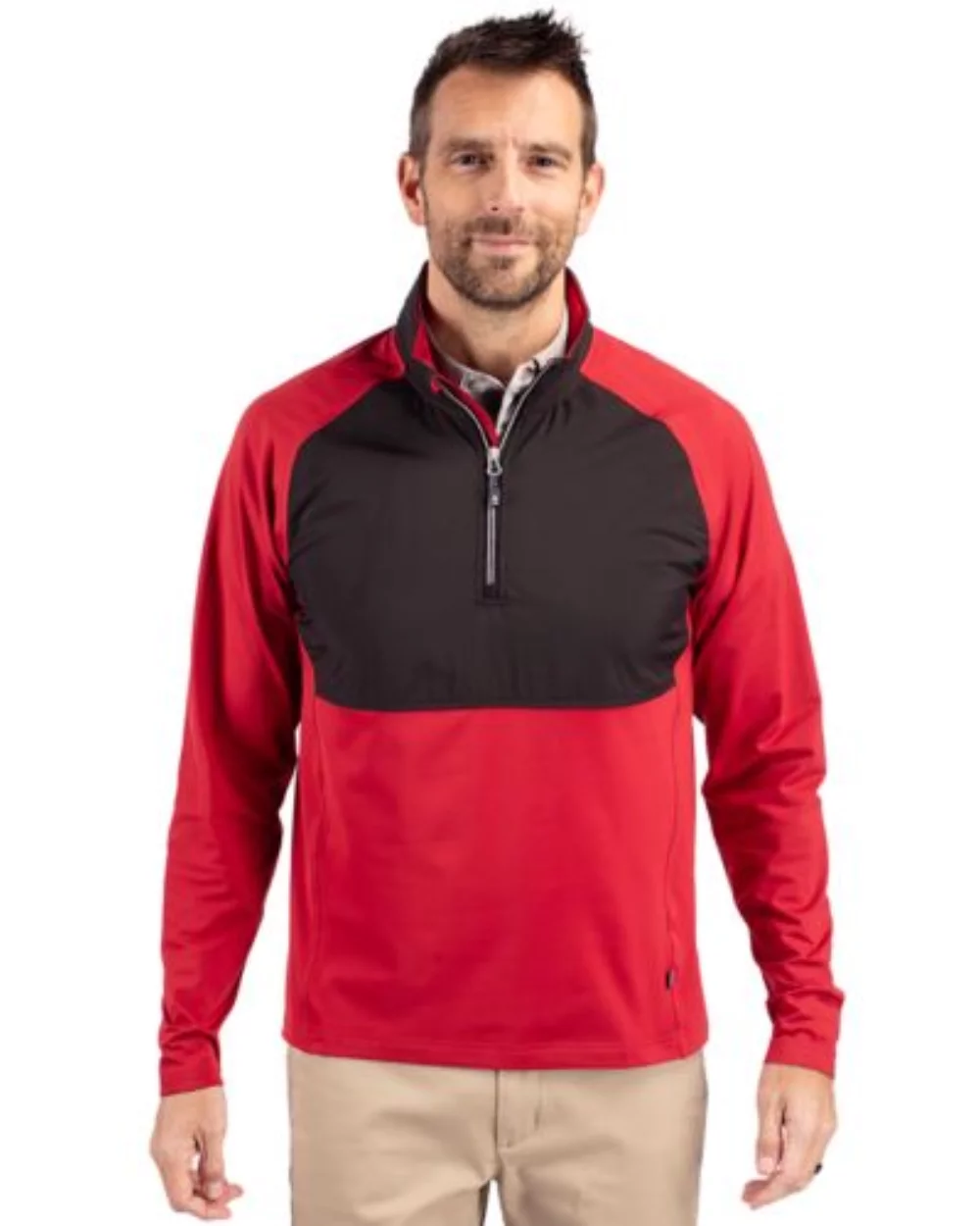 Cutter & Buck Adapt Eco Knit Hybrid Recycled Mens Quarter Zip