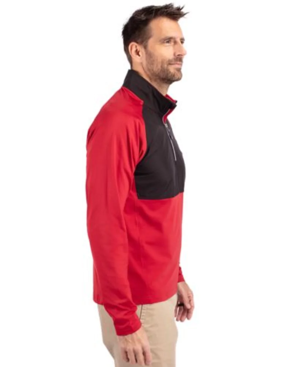 Cutter & Buck Adapt Eco Knit Hybrid Recycled Mens Quarter Zip