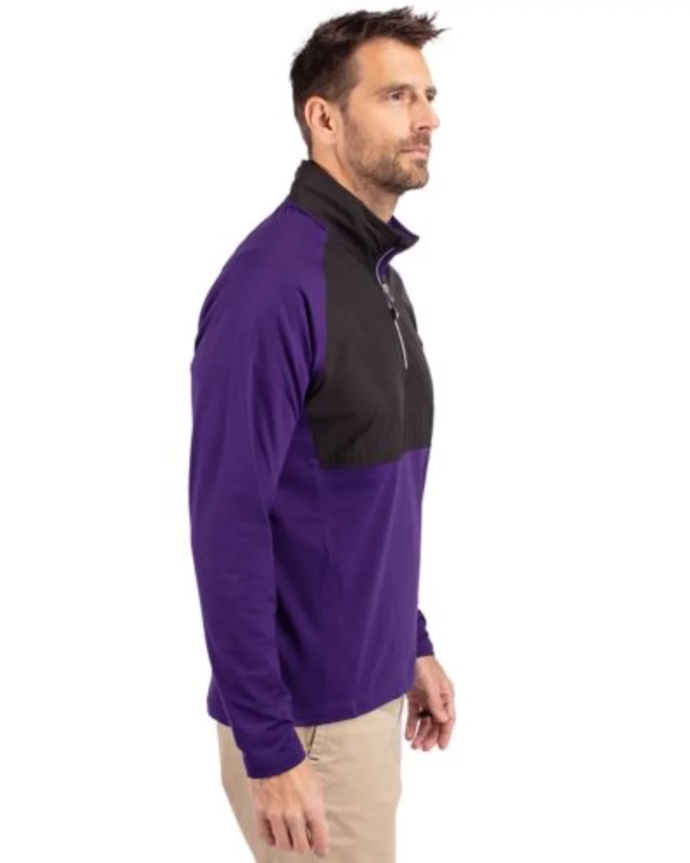 Cutter & Buck Adapt Eco Knit Hybrid Recycled Mens Quarter Zip