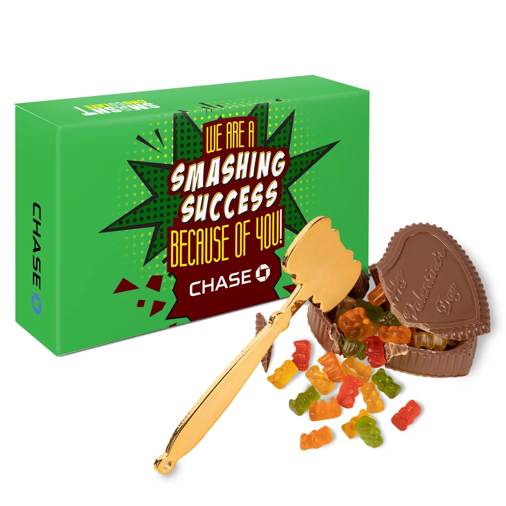 Smash Chocolate with Gummy Bears