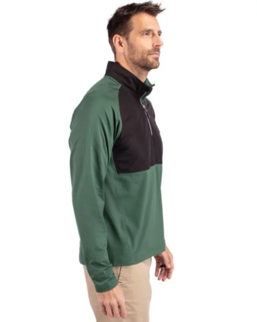 Cutter & Buck Adapt Eco Knit Hybrid Recycled Mens Quarter Zip