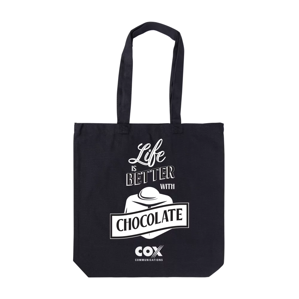 Nous vous apprécions beaucoup avec un sac en toile de cacao.