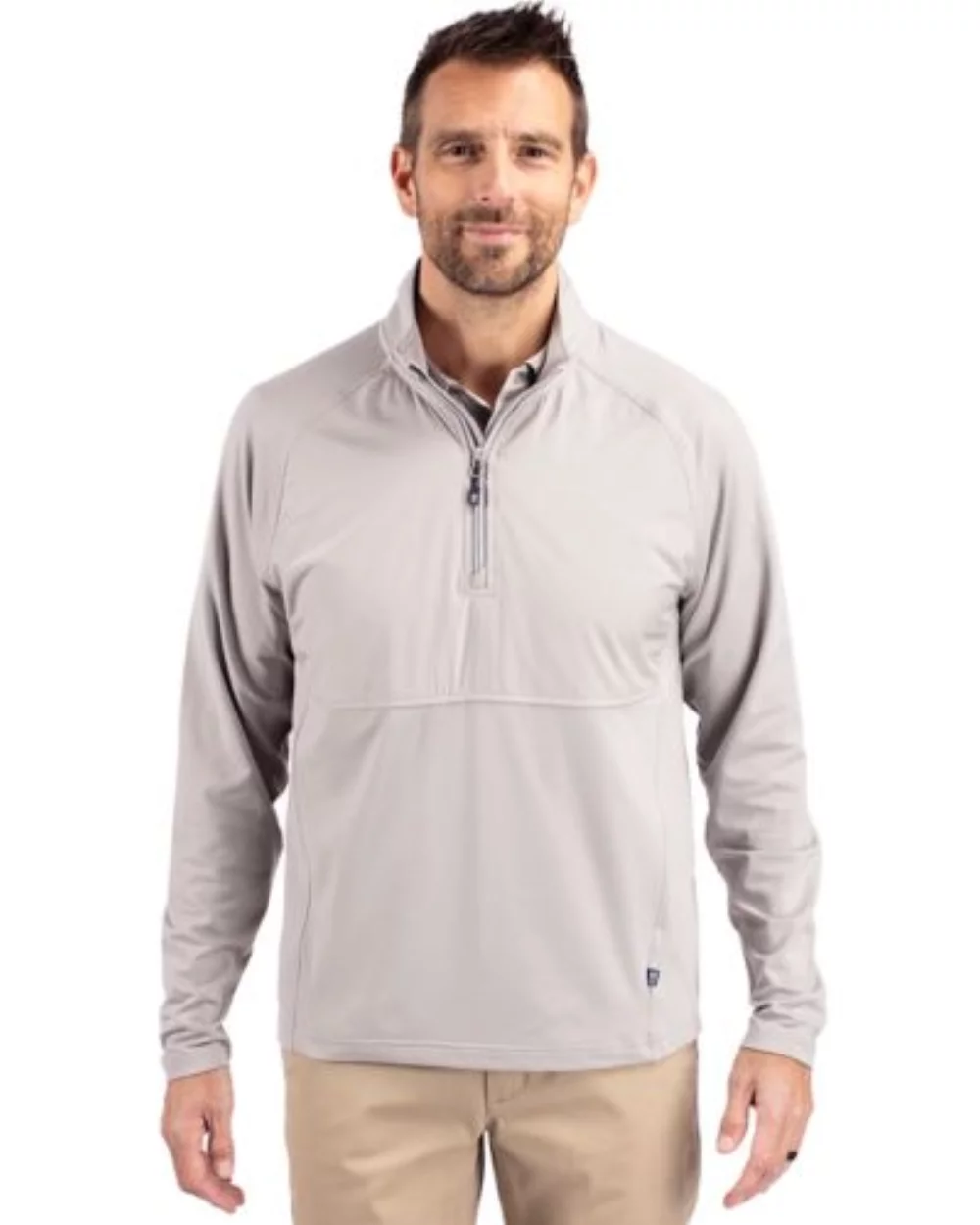Cutter & Buck Adapt Eco Knit Hybrid Recycled Mens Quarter Zip