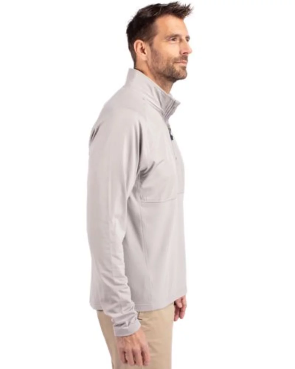 Cutter & Buck Adapt Eco Knit Hybrid Recycled Mens Quarter Zip