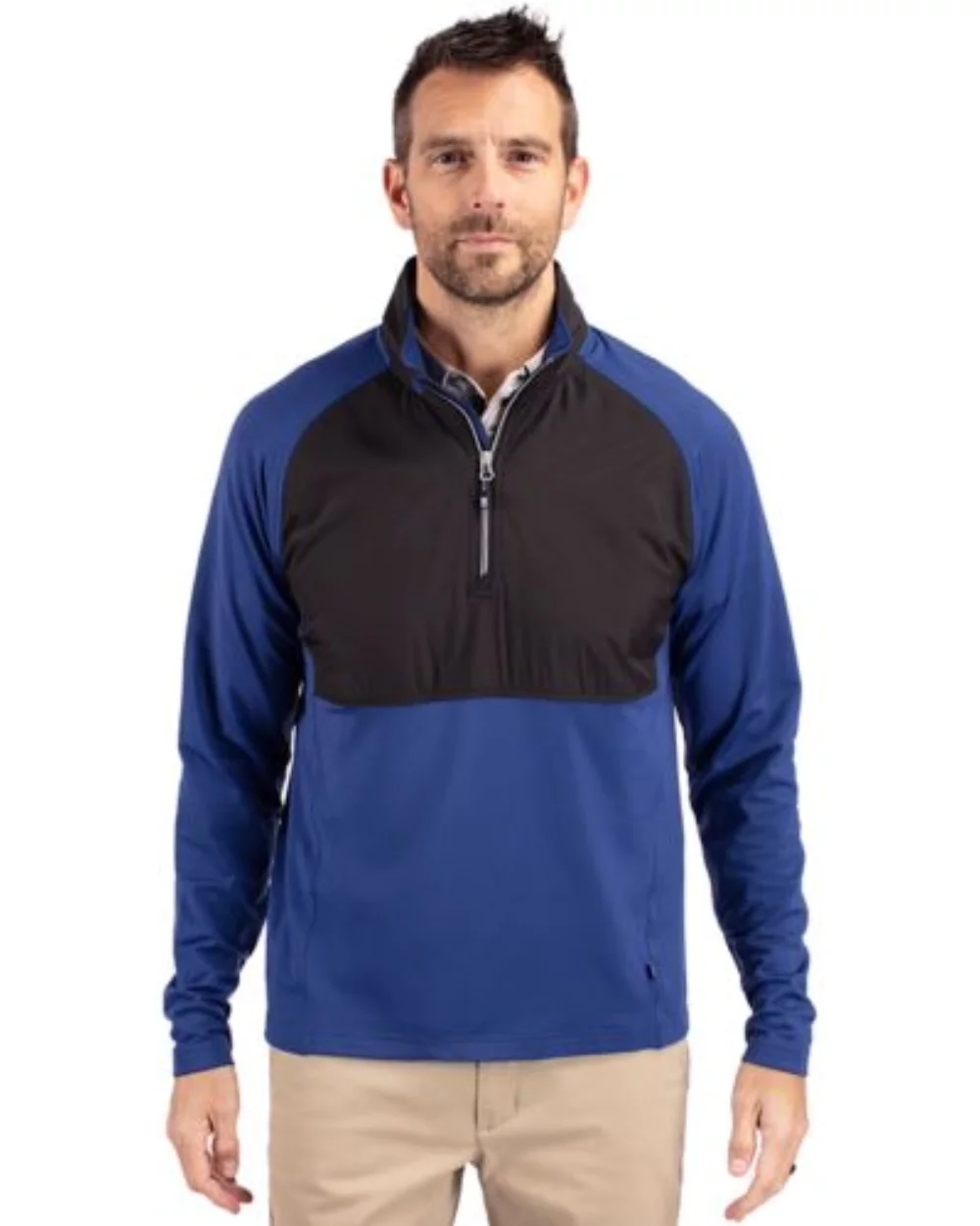 Cutter & Buck Adapt Eco Knit Hybrid Recycled Mens Quarter Zip