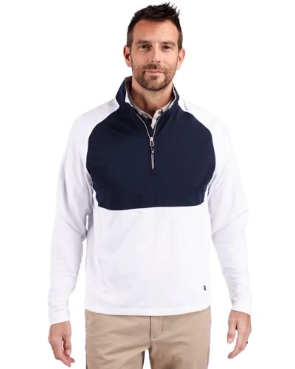 Cutter & Buck Adapt Eco Knit Hybrid Recycled Mens Quarter Zip