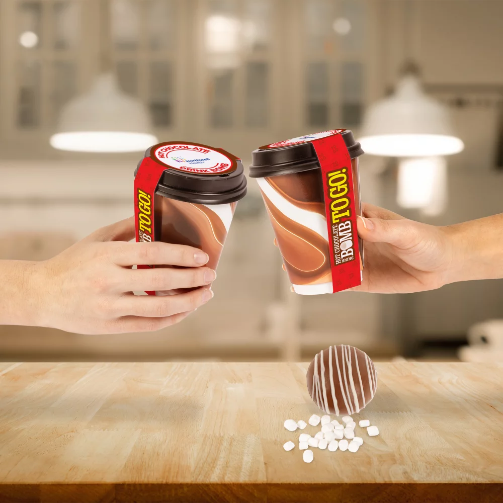 To-Go 12 oz Cup with Hot Cocoa Bomb