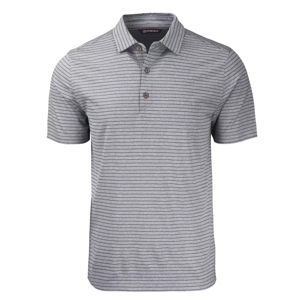 Polo pour hommes Cutter & Buck Forge Eco Heather Stripe Stretch recyclé