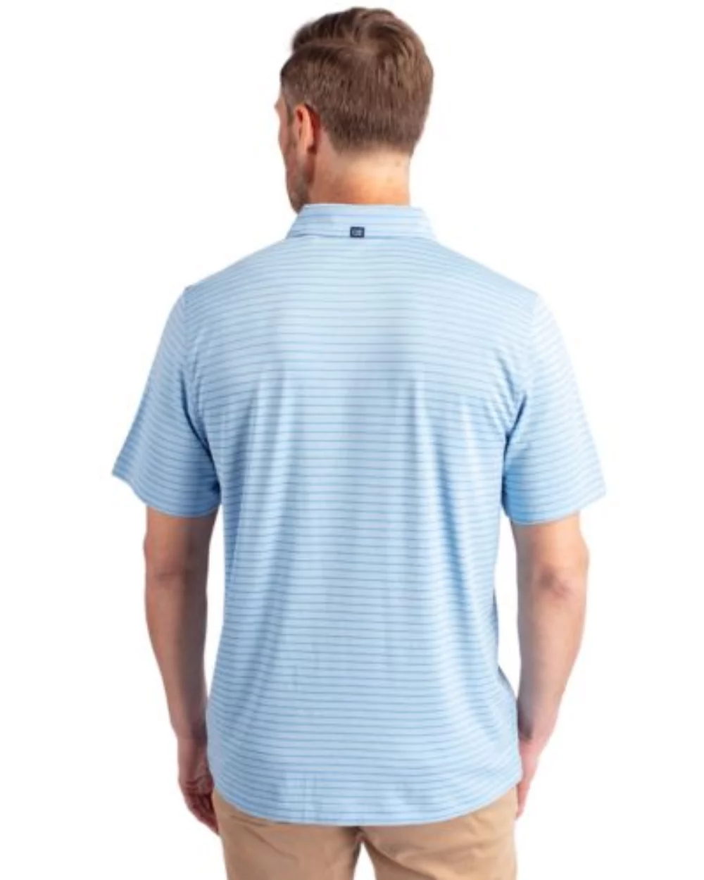 Polo pour hommes Cutter & Buck Forge Eco Heather Stripe Stretch recyclé