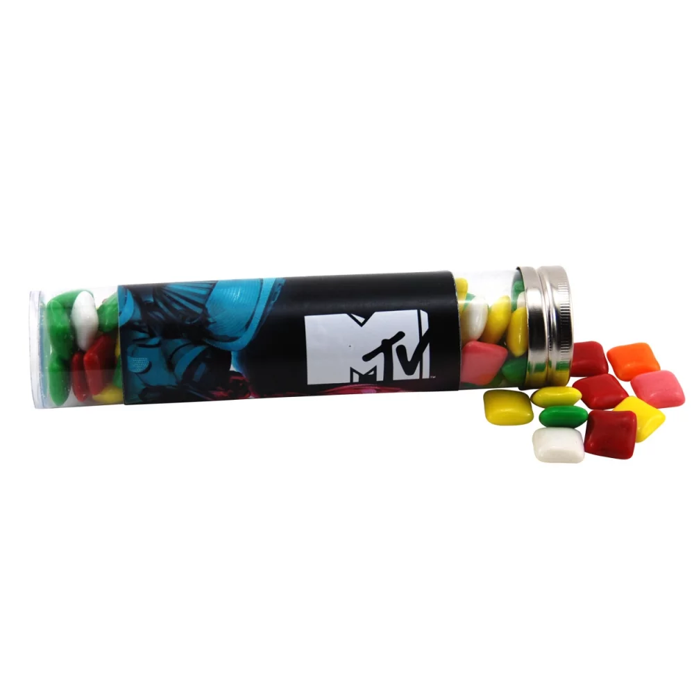 Tube avec des Mini Chicklets Gum