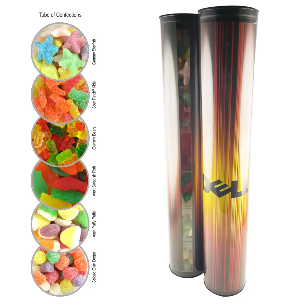 Tube cadeau de confiseries