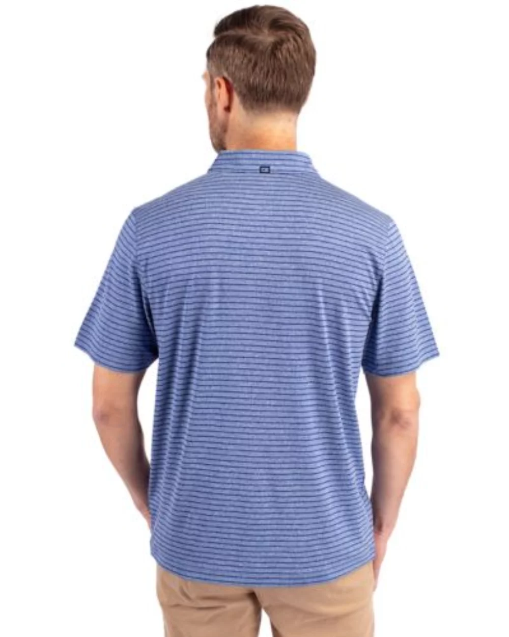 Polo pour hommes Cutter & Buck Forge Eco Heather Stripe Stretch recyclé
