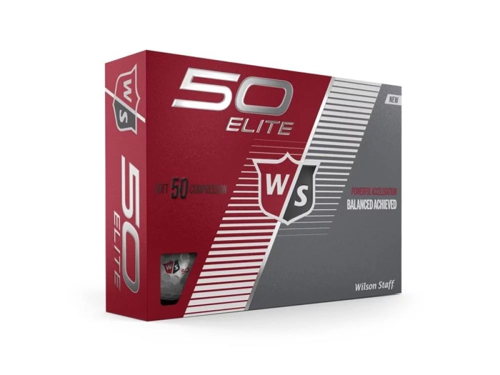 Wilson Staff® Fifty Elite White Golf Balls (1 Dozen)
