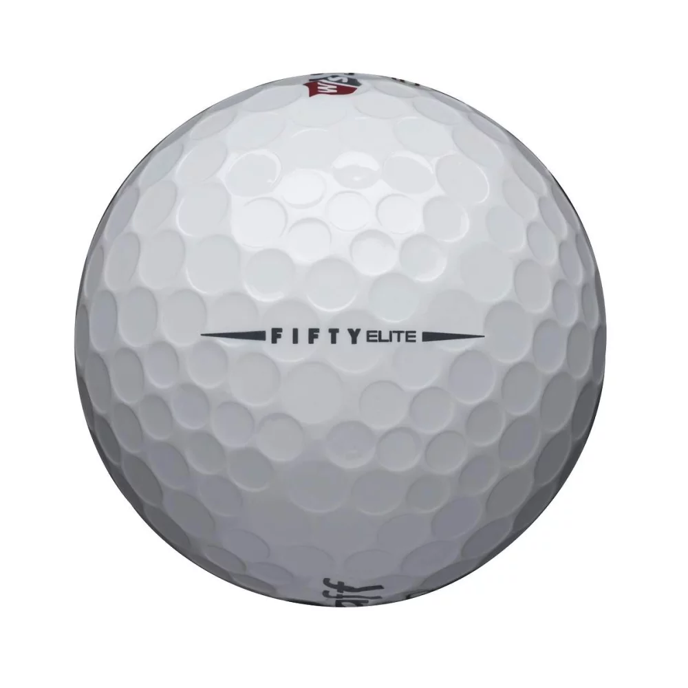 Balles de golf Wilson Staff® Fifty Elite blanches (1 douzaine)