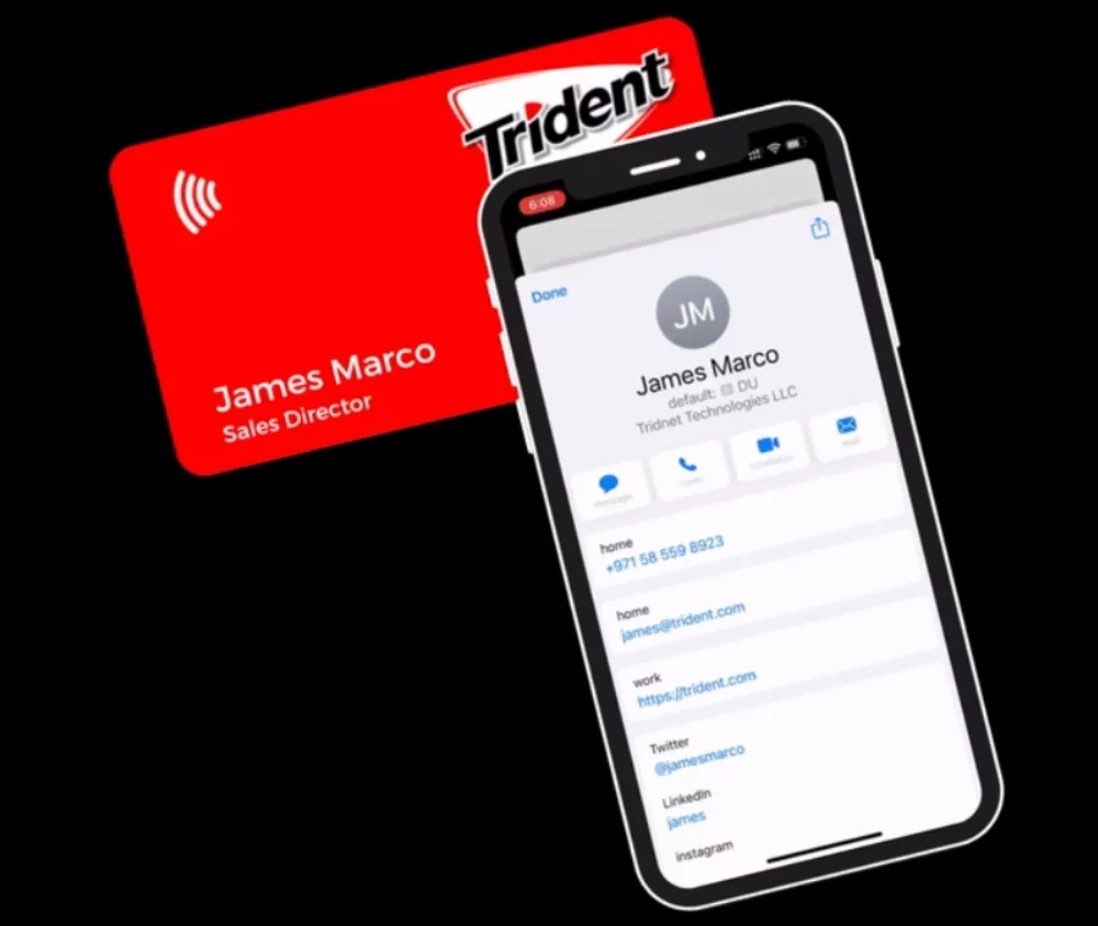 Plastic NFC Business Card