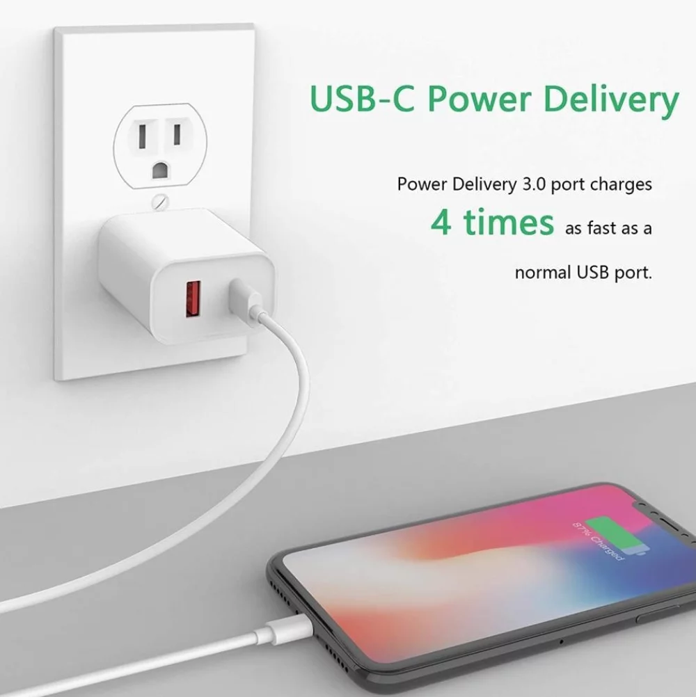 Chargeur 20W USB + Type C