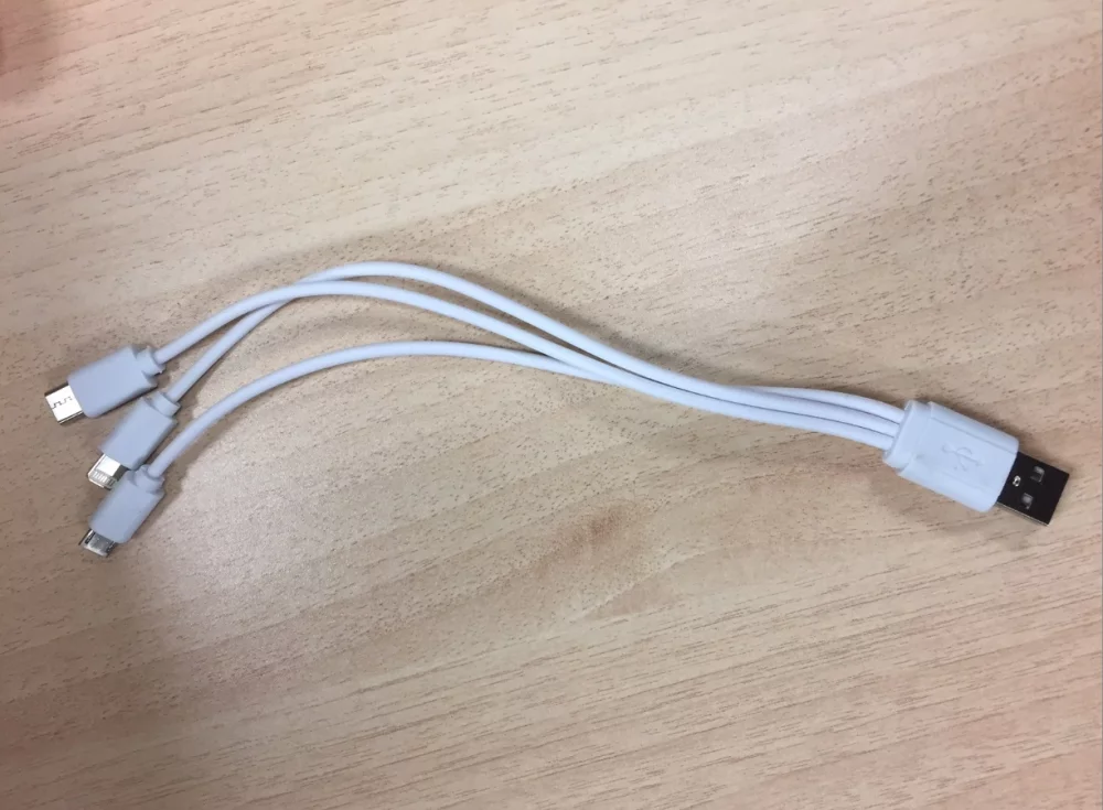Câble de charge 3-en-1 avec connecteur Type C
