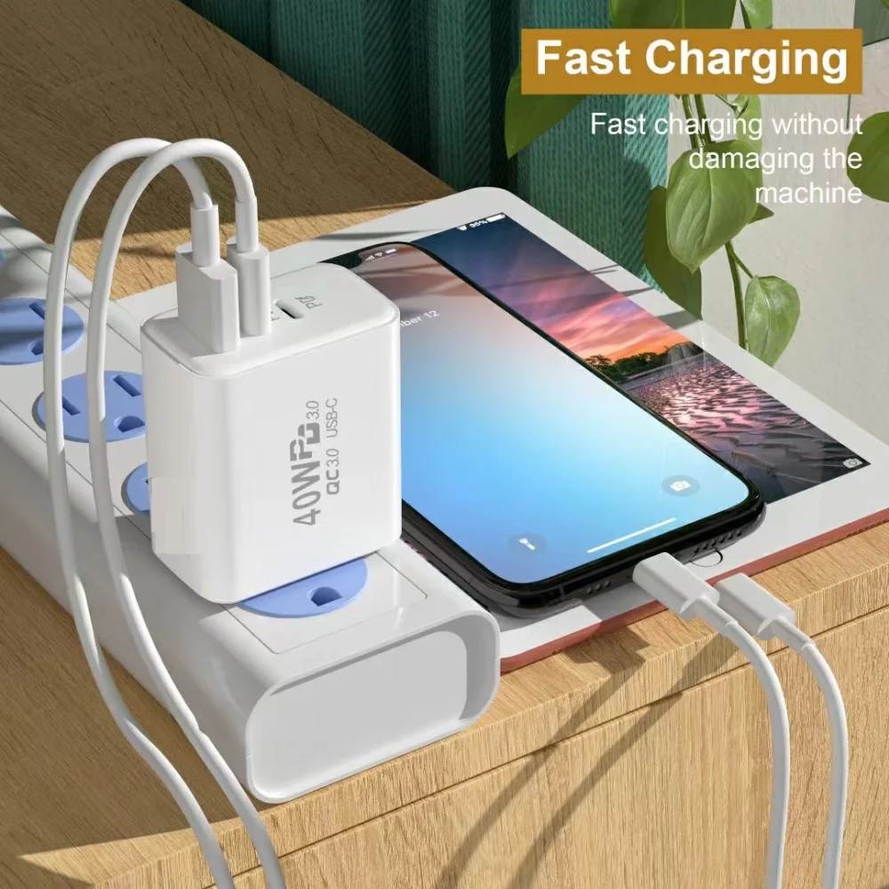 40W Type C & USB Charger