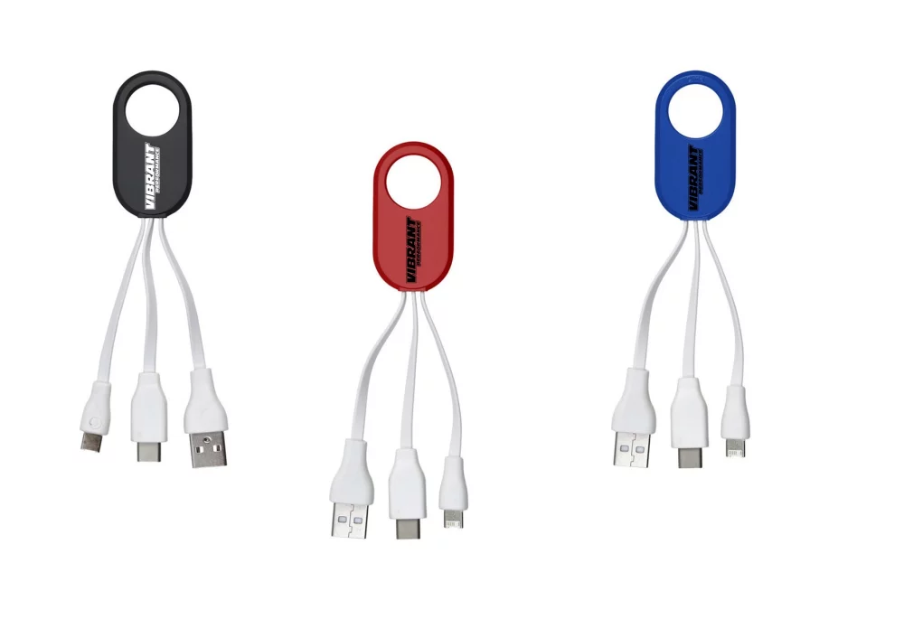 3-in-1 Multi Charging Cable w/Reversible Tip