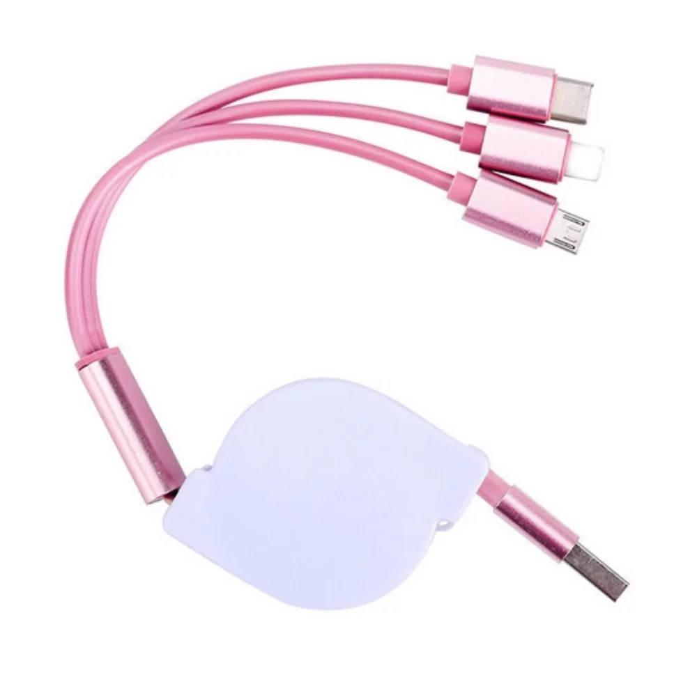 3-In-1 Retractable Charging Cable