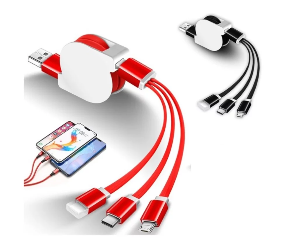3-In-1 Retractable Charging Cable