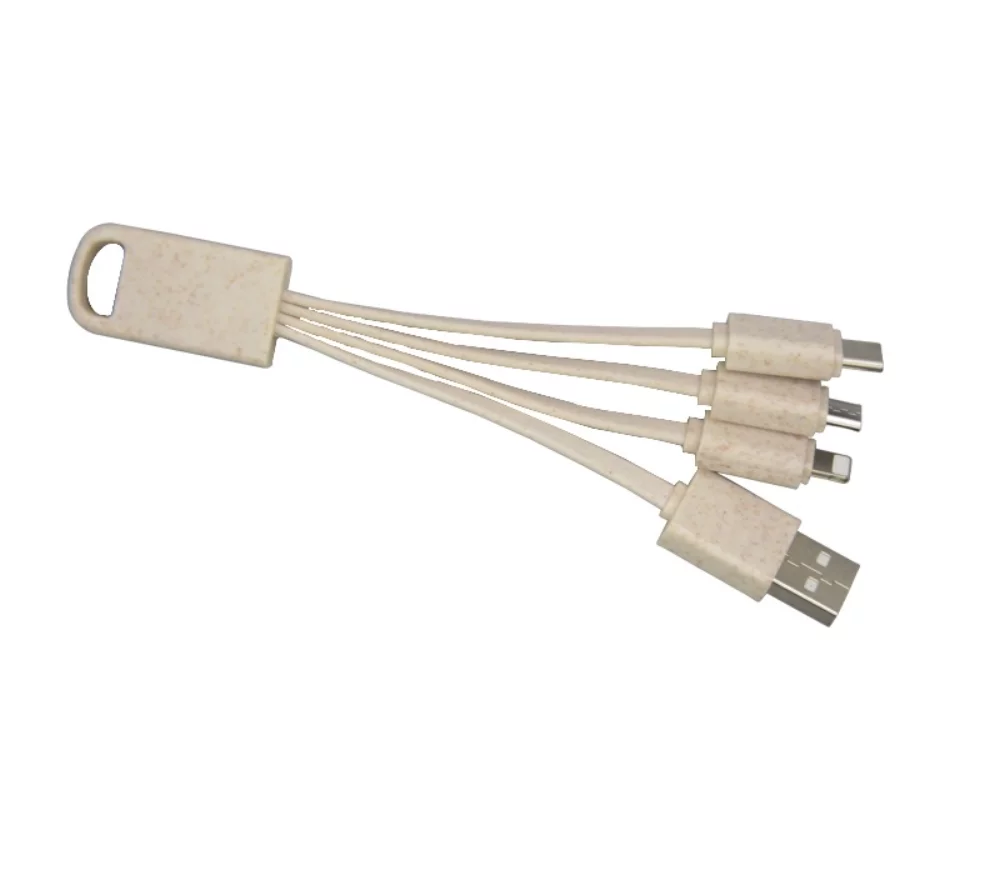 Câble Eco 3-en-1 de 6,3"