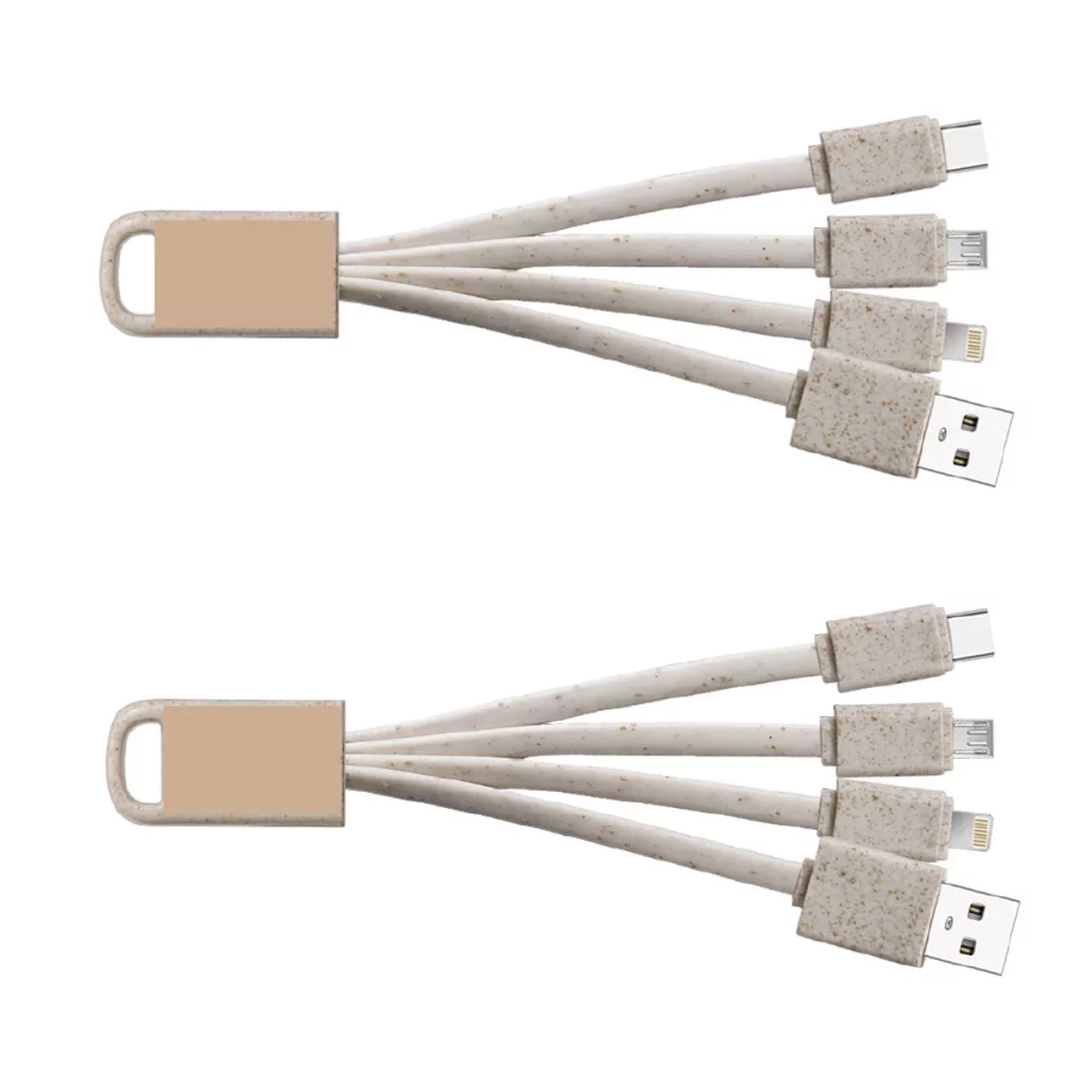 Câble Eco 3-en-1 de 6,3"